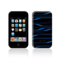 Belkin Sonic Wave Two-Tone Silicone Sleeve for iPod touch (2nd Gen) Black/ Blue (F8Z364EABKB)